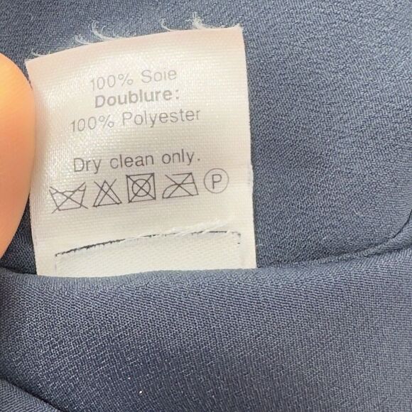 J Crew Twist Back Dress in Night Shadow Blue Size 2  Mini - Picture 8 of 8